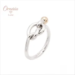 Tiffany&Co. ティファニー ラブノット リング SV925/Au750 18K YG 11号