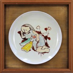 Sangduck Kim オリジナル作品 真作 額装付 韓国現代美術 - メルカリ