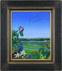 金子誠治『犬と少女』木版画 絵画 - メルカリ