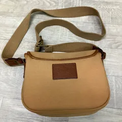 Polo Ralph Lauren ショルダーバッグ ベージュ　キャンバス　レザー　イタリア製　【0926d520】