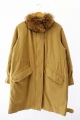 【中古】NOWOS ノーウォス 19AW ラクーンファー キャメルライナー モッズコート 4909005383 S キャメル ● 250607 NOWOS ノーウォス 19AW ラクーンファー キャメルライナー モッズコート