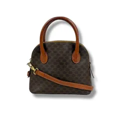 セリーヌ　CELINE 2WAY ハンドバッグ　ショルダーバッグ　マカダム柄　トリオンフ　ティーン　オノリン　ヴィンテージ　アクセサリーポーチ