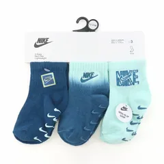 ナイキ  ベビー キッズ 靴下 3足組 10-12cm NIKE ベビー用ソックス 3足セット アンクルソックス 滑り止め 3P 3PK 子ども 赤ちゃん 男の子 女の子 くつ下 ロゴソックス nike GLOW WITH ME INF/TOD /NN1299
