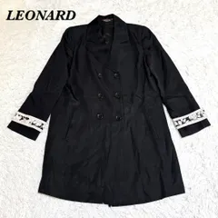 レオナール コート　ナイロン　ブラック　42 XL スプリングコート レオナール コート ナイロン ブラック 42 XL スプリングコート