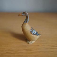 激レア】 上野玉水作 木彫 鶯 骨董品 名前入り - メルカリ