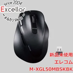[bn:9] ELECOM製　ワイヤレスマウス EX-G M-XGL50MBSKBK　ブラック
