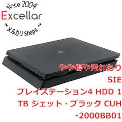 [bn:2] SONY　プレイステーション4 1TB ブラック　CUH-2000BB01　コントローラー・ゴム足なし