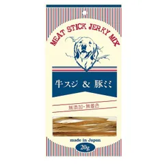 【新品・7営業日以内発送】アラタ 4532243406845 Meat Stick Jerky Mix 牛スジ＆豚ミミ 20g【沖縄離島販売不可】のサムネイル