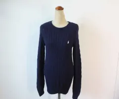 N-10388/ラルフローレン 正規品 レディース ケーブル編みニット M