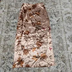 Laura Ashley　ローラアシュレイ　ロングスカート　花柄　スカート　ロング丈　38　レディース　中古　古着