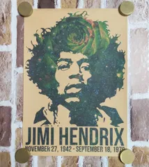 Jimi Hendrix ジミ・ヘンドリックス　ISSEI OGATA　ポスター Jimi Hendrix ジミ・ヘンドリックス ISSEI OGATA ポスター