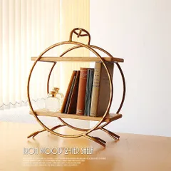 アイアン＆ウッド2段シェルフ ディスプレイシェルフ 飾り棚 和モダン 壁飾り インテリア 和室 洋室 北欧 雑貨 リビング おしゃれ モダン 装飾 ウォールデコレーション シンプル 玄関 観葉植物 インテリア雑貨 アート アロマ 本棚 天然木 コールド