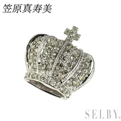 笠原真寿美　ルビーハート＆クラウン 笠原真寿美 18K ルビー ハート & クラウン ペンダント ヘッド