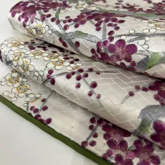 小紋 花柄 檜垣の地模様 可愛いデザイン 正絹 着物 MK-772