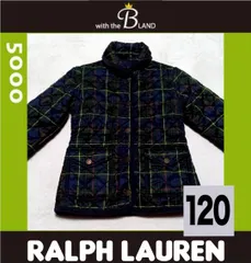 RALPH LAUREN　ラルフローレン　キッズ　ダウンジャケット　タータンチェック　ブラックウォッチ