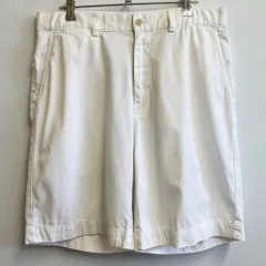Polo Ralph Lauren ポロ ラルフローレン チノショートパンツ コットンパンツ ハーフパンツ ワンポイントロゴ 刺繍 白 サイズ32 No.L029