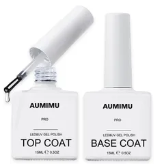 ジェルネイル ，トップコート ベースコート 15ml 2本 セット ノンワイプ 拭き取り不要 大容量 UV/LED対応 長持ちする、ダイヤモンドの輝き