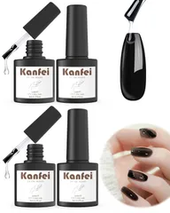 ジェルネイル トップコート ベースコート 32ml(トップジェルコート8ml×2本&ベースジェルコート8ml×2本) ノンワイプ 拭き取り不要 大容量 UV/LED対応