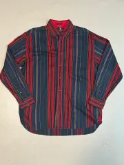 トミーヒルフィガー ヴィンテージ マルチ COLOR ストライプ シャツ L