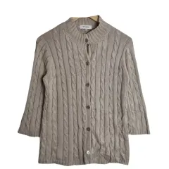 【未使用タグ付き】スキャパSCAPA ニットブルゾン　カーディガン　アイボリー 2025年最新】scapa スキャパ カーディガンの人気アイテム - メルカリ