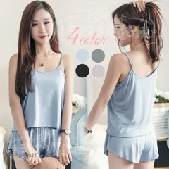 パジャマ ルームウェア キャミソール キャミ ショート パンツ ショーパン 2点セット 上下セット セットアップ 部屋着 寝巻き ネグリジェ ランジェリー 下着 CCJJF1104P270