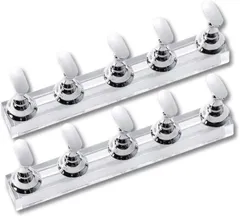 JP Number ネイルチップスタンド ネイルアート 台座 マニキュア ネイル練習 アクリル製 磁気 マグネット付き (シルバー,  2セット)