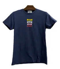 MSGM KIDS マルチロゴデザインラウンドネック 14anni ネイビーのサムネイル