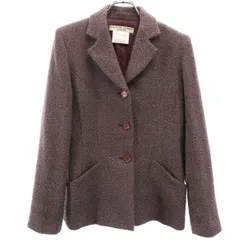 KATHARINE HAMNETT LONDON キャサリンハムネットロンドン 日本製 テーラードジャケット M ボルドー レディース 古着のサムネイル