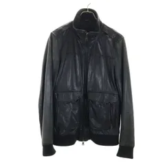 SHIPS シップス レザージャケット M ブラック メンズ 古着