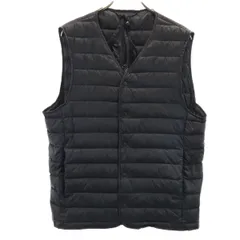 UNIQLO ユニクロ ウルトラライトダウン ベスト L ブラック 収納袋付き メンズ 古着