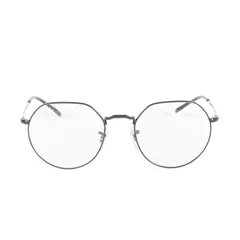Ray Ban レイバン ジャック サングラス (RB3565 JACK 002/GG) | ブラックフレーム クリアレンズ 53□20-145 | イタリア製 ブランド 眼鏡【メンズ】【中古】