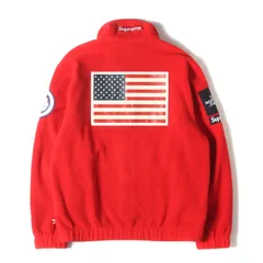 Supreme シュプリーム ジャケット レッド サイズ:S | THE NORTH FACE 星条旗パッチ フリース ジャケット (Expedition Fleece Jacket) | アウター ブルゾン 上着 | コラボ【メンズ】【中古】のサムネイル