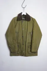 90s 00s Barbour バブアー バーブァー BEDALE ビデイル オイルド ジャケット ブルゾン ワックス 3ワラント 緑 ビンテージ 131P★4