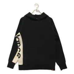 中古 レディース ニューバランスゴルフ New Balance golf パーカー 2(L) 黒 ブラック ロゴプリント レオパード柄