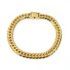 【栄】ブレス K18 6面ダブル 喜平 約29.9g 約腕回り17cm ジュエリー キヘイ イエローゴールド