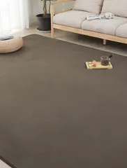 【人気商品】ＨＡＲＵＭＩＮ カーペット ラグ ラグマット 洗える 200×250cm 約3畳 絨毯 北欧 おしゃれ 抗菌 防臭 滑り止め オールシーズン 床暖房 ホットカーペット対応 床保護マット ブラウンのサムネイル
