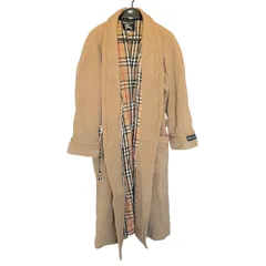 RE318 Burberrys バーバリー ウールコート ロングコート キャメル  茶系 ブラウン メンズL ビンテージ