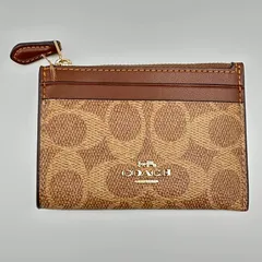 COACH　コーチ　IDケース　シグネチャー　ベージュ　CW870