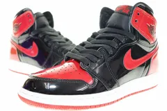 ナイキ NIKE AIR JORDAN 1 RETRO HIGH OG GS PATENT BRED 24cm 575441-063 エア ジョーダン レトロ ハイ パテント ブレッド 【ブランド古着ベクトル】【中古】●▲■241005