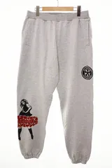 ヒステリックグラマー HYSTERIC GLAMOUR 24SS HG BOX VIXEN GIRL GREY SIZE M 02241CP01 ビクセンガール プリント スウェットパンツ グレー 【ブランド古着ベクトル】【中古】250622
