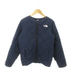 ザノースフェイス THE NORTH FACE ゼファーカーディガン キルティングジャケット 中綿 ジップアップ ロゴ刺繍 アウトドア 男の子 女の子 ボーイズ ガールズ 150 紺 ネイビー NYJ81728 /MN3 ■GY19