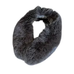 RE318 サガファー フォックスファー 襟巻 リアルファー ショール クリップ ミックス グレー ホワイト系 ロングサイズ 和服 成人式 着物 コート