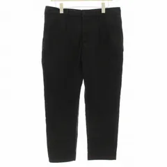 モルガンオム MORGAN HOMME タックパンツ テーパード ジップフライ XL 黒 ブラック 989P9016 /KU ■MUのサムネイル