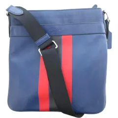 コーチ COACH F54193 チャールズ クロスボディ バーシティ ショルダーバッグ ブルー系 /UO