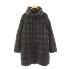 セオリーリュクス theory luxe ダウンコート ジップアップ チェック 40 ブラック /HK ■OSのサムネイル