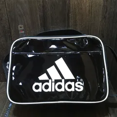 アディダス adidas エナメル ショルダーバッグ サッカー ブラック