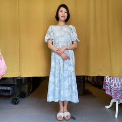 KANEKO ISAO 花柄 スカート セットアップ ブルー系 - メルカリ
