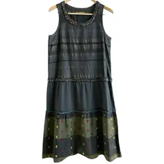 プーさんのママ　佐藤繊維　M.&kyoko半袖　チュニックワンピース 新品 プーさんのママ 佐藤繊維 M.&kyoko半袖 チュニックワンピース 新品