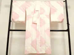 平和屋着物■長襦袢　無双仕立て　道長花文　暈し染め　正絹　逸品　DAAY4853qa