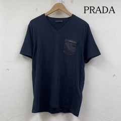 PRADA プラダ ロンT カットソー ネイビー ロゴ 美品 - メルカリ